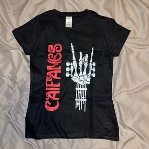 CAIFANES 🤘🤘🎸 Women’s Black T-Shirt Playera de Mujer Camisa Rock en Español